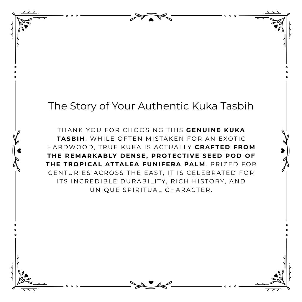 Authentic Palm Nut Kuka Tasbih 99 beads