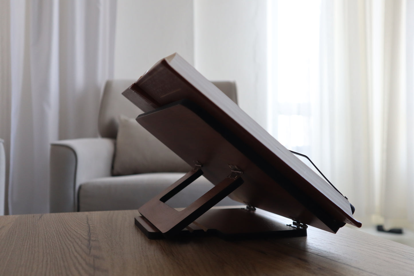 Iqra Engraved Wooden Qur’an & Book Stand