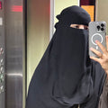 Non Pinch Niqab Set Black